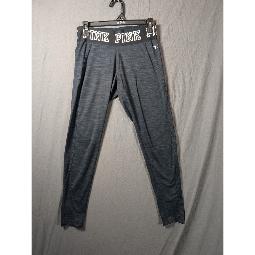 Victoria's Secret PINK Ultimate Black Heathered Leggings Athletic Workout Pant M